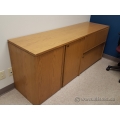 Maple 72" Credenza with 2 Drawer Lateral File and 2 Door Storage